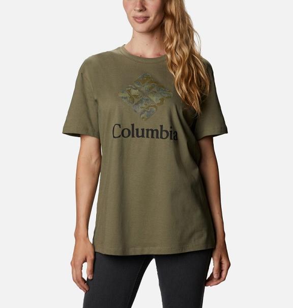 Columbia Bluebird Day T-Shirt Women Green USA (US207404)
